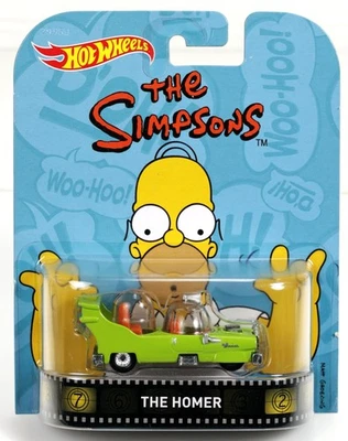 Hot Wheels The Homer The Simpsons Retro Entertainment - DJF41 NRFP Green 1:64 - Image 1 of 4