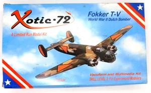 Xotic-72 Fokker T-V WWII Dutch Bomber 1:72 AU2021 2002 Model Kit Vacuum Formed - Bild 1 von 6