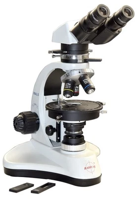 Professional Polarizing PLM Microscope Asbestos Fiber ID w/ Dispersion Objective - Image 1 of 2