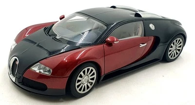 Autoart 1/18 Scale Diecast 70906 - Bugatti EB 16.4 Veyron Production Black/Red - Image 1 of 4