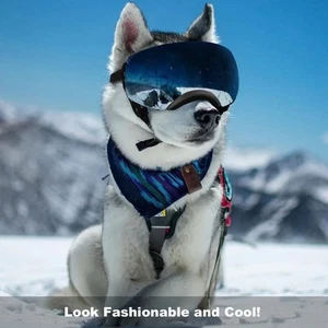 OWNPETS Large MAGNETIC PREMIUM Dog Sunglasses Goggles UV Protection Windproof - Picture 1 of 11