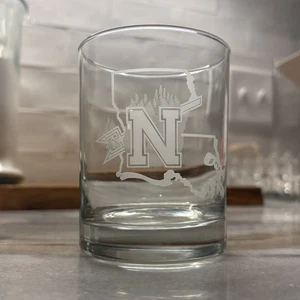 Northwestern State University Etched Rocks Glass-Natchitoches-NSU Demons - Picture 1 of 5
