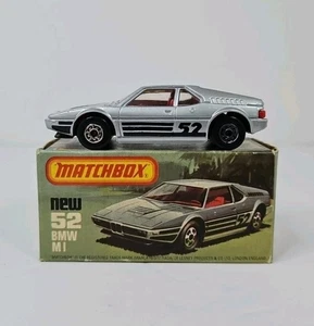 Matchbox BMW M1 No.52 with Box Made In England - Picture 1 of 12