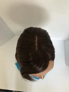 Remy Hair Topper New Clip In No. 5 Dark Golden Brown 10” Center Part 33 Grams - Picture 1 of 13