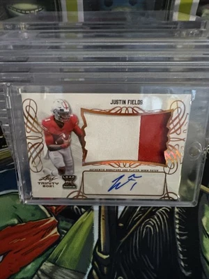 2021 Leaf Trinity JUSTIN FIELDS 2-color Patch RPA Auto Bronze Foil Rookie RC - Image 1 of 2
