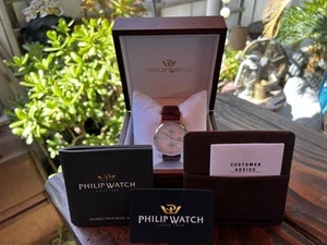 RARE FIND⚡️Philip Watch SWAN ⚡️Automatic Swiss 8221140025-15527 Works W Box & P - Picture 1 of 24