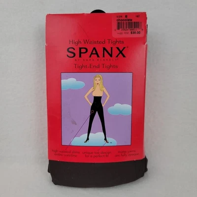 SPANX Medias Cintura Alta Chocolate Talla B Medias Ajustadas Prendas Moldeadoras NUEVO Foto 1 de 4