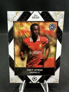 TOPPS DECO 2024-25 PRODIGY TREY NYONI ROOKIE RC LIVERPOOL PREMIER SOCCER LEAGUE - Imagen 1 de 2