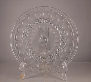 Vintage Footed Glass Cake Plate - Picture 1 of 5