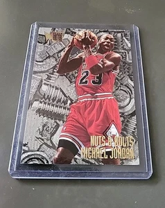 MICHAEL JORDAN NBA CARD FLEER METAL 1995-96 NUTS & BOLTS HOLO# 212 CHICAGO BULLS - Bild 1 von 6