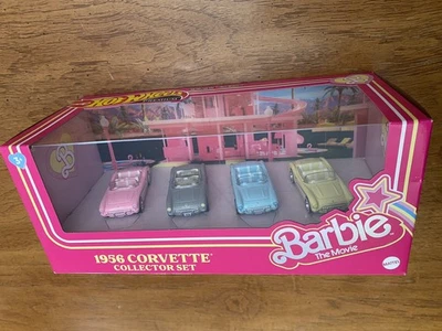 Barbie The Movie Corvette de Hot Wheels Collectors paquete de 4 Foto 1 de 4