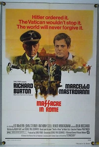 PÓSTER ORIGINAL DE UNA HOJA DE MASACRE EN ROMA FF MARCELLO MASTROIANNI (1973) - Imagen 1 de 1