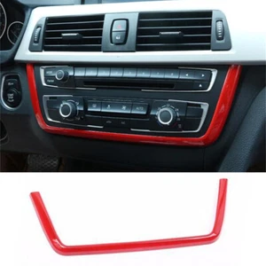 Tapicería de CD de control central ABS roja para BMW serie 3/4 F30/34 3GT M3 M4 F82 2013-19 - Imagen 1 de 10