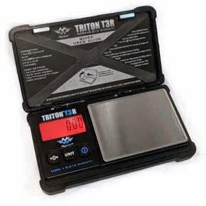 Escalas digitales resistentes recargables Triton T3R 0,00G 500 gramos escalas de bolsillo pequeñas - Imagen 1 de 4