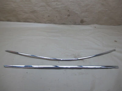 06-12 BENTLEY CONTINENTAL FLYING SPUR FRONT RIGHT DOOR CHROME TRIM MOLDING SET - Image 1 of 4