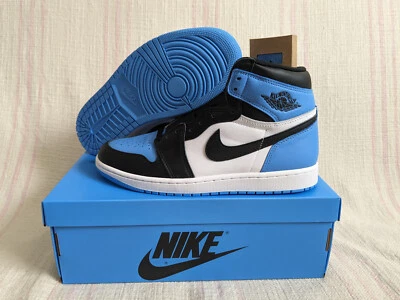 Air Jordan 1 Retro OG High UNC Toe blau weiß DZ5485 400 Schuhgröße 10 *IN HAND* - Bild 1 von 4