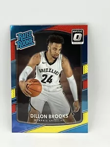 Dillon Brooks 2017 Panini Donruss Red/Yellow Optic Rated Rookie Memphis grizzlie - Picture 1 of 2