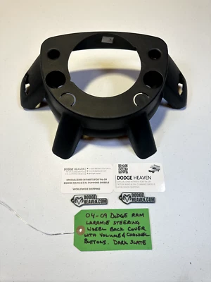 04-09 Dodge Ram 1500 2500 3500 Laramie Cubierta Volante Control Volumen Gris Foto 1 de 4