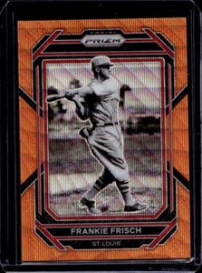 2023 Prizm Frankie Frisch Orange Wave Prizm #01/50 Cardinals