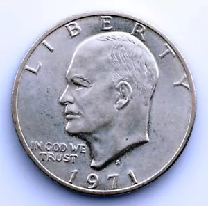 SC-USA-1 Dollar. 1971. Eisenhower. SC/UNC/FDC. Silver 24.3 G. Original Shine - Picture 1 of 2