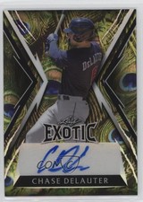 2023 Leaf Exotic Peacock Prismatic /8 Chase Delauter #BA-CDL Auto