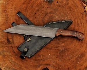 CUSTOM HANDMADE VIKING SEAX KNIFE SPRING STEEL 5160 HAND FORGED FIXED BLADE KNIV - Picture 1 of 8