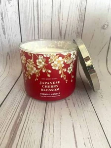Nueva vela de mecha Bath & Body Works 3 FLOR DE CEREZO JAPONESA 14,5 OZ - Imagen 1 de 1
