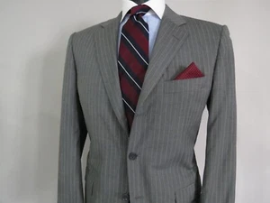 Belvest Tailoring Style Italy super 130's side vented flat front suit 42 R - Picture 1 of 17