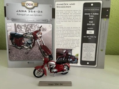 1/24 Jawa 354-04 Motorrad Atlas DDR Motorräder, mit Datenblatt - Bild 1 von 2