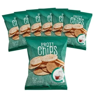 Confezione 7 Sacchetti Proti King Sale Marino E Aceto Proti-Chips - Foto 1 di 2
