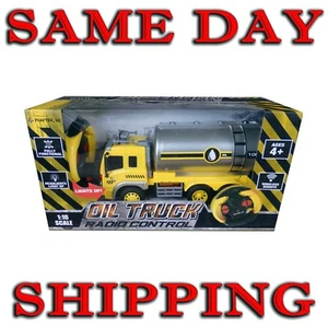 Light up 1:16 Scale 4 CH R/C Oil Truck Remote Control Car Construction Oil Tank - Picture 1 of 5