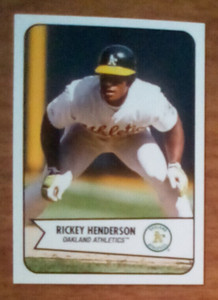 2023 Topps Throwback Thursdays Rickey Henderson card #53. nrmt-mt (pr 544)