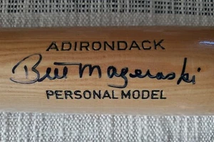 Bill Mazeroski Autographed Bat - Adirondack 302 Model - JSA Authentic Signature - Picture 1 of 5
