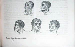 1830 -Gentleman's Magazine-Vintage Bound Book - America/Slavery/Tattoos - Picture 1 of 3