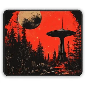 Cosmic Sci-Fi Gaming Mouse Pad, Desk Accessory, Gamer Gift, Space Art Decor, - Picture 1 of 5