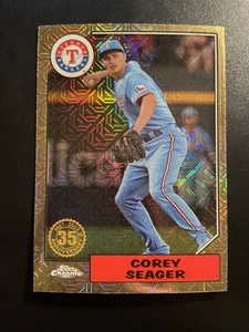 2022 Topps 1987 35th Anniversary Chrome Corey Seaver #T87C-66 Rangers - Picture 1 of 2