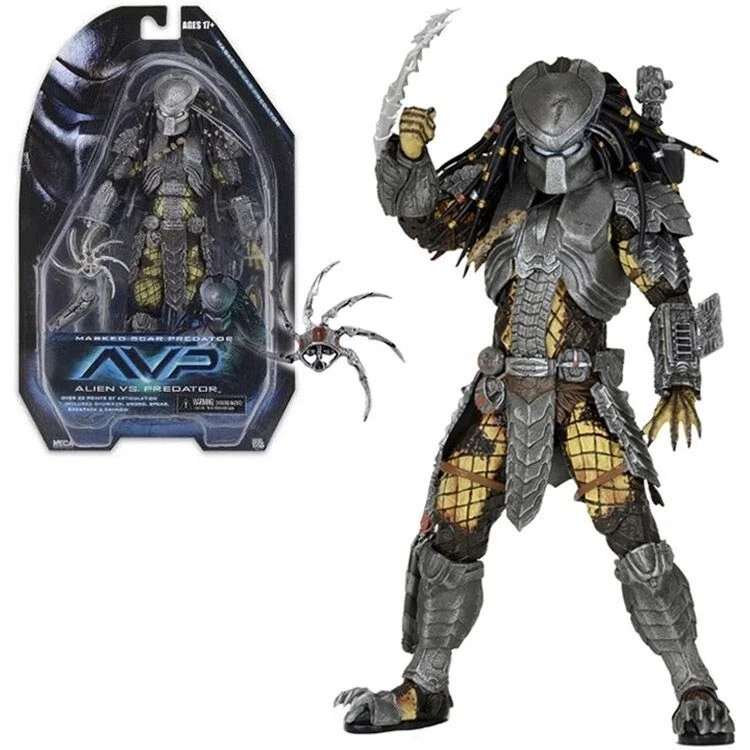 NECA 7" AVP Set ALIEN PREDATOR Series 15 ANCIENT WARRIOR SCAR TEMPLE GUARD# - Image 1 of 4