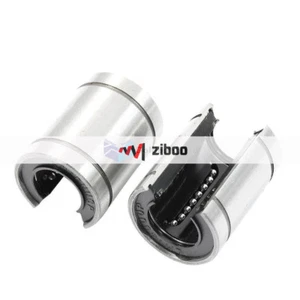 2x Cojinete de buje de movimiento lineal abierto de acero al carbono LM16UU 16mm - Imagen 1 de 2