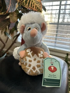 DISNEY Ratatouille Small Remy Plush w/ Christmas Cookie and Santa Hat - Picture 1 of 7