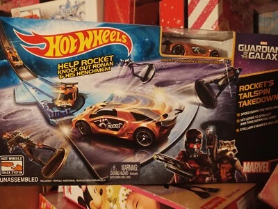 2014 Hot Wheels Guardians of the Galaxy Rocket's Tailspin Takedown by Mattel - Image 1 of 4