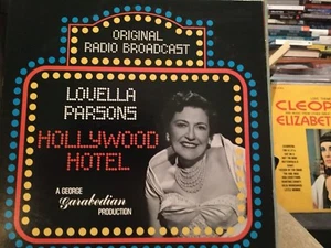 LOUELLA PARSONS*TOP HOLLYWOOD GOSSIP 50S* HOLLYWOOD HOTEL*ORIGINAL BROADCAST LP - Picture 1 of 3