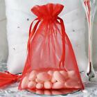 10 pcs 5x7" Red ORGANZA FAVOR BAGS Wedding Party Reception Gift Favors SALE