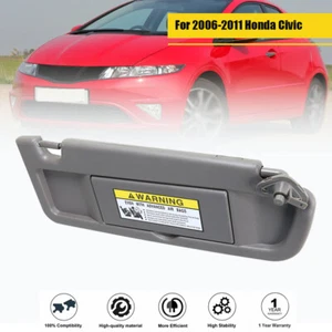 Dark Gray Sun Visor Passenger Right For Honda Civic 2006-2011 83230-SNA-A01ZA - Picture 1 of 12