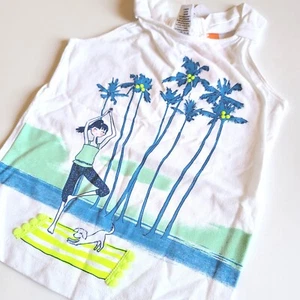 Gymboree Girls sz 5 Blue Safari Paradise Yoga Tank Top  NWT - Picture 1 of 3