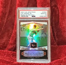 CAL RIPKEN JR 2007 UD SPECTRUM #CR87 ROAD TO THE HALL PSA 10 🔥FOIL HOF
