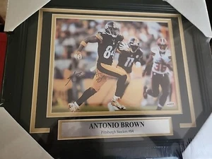Antonio Brown #84 Pittsburgh Steelers signiertes Schild + Kaka - Bild 1 von 2
