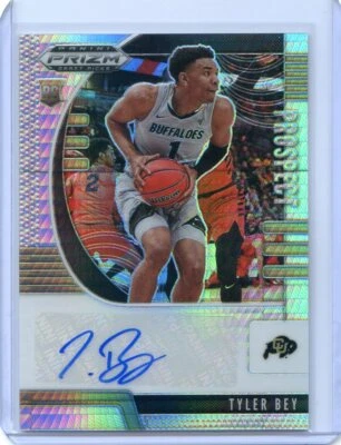 2020-21 Panini Prizm Draft Picks TYLER BEY RC Rookie SILVER HYPER PRIZM AUTO - Image 1 of 2