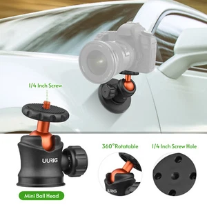 UURIG BH-07 Magnet Camera 360°Ball Head +Mini Camera Tripod+Magnetic Base - Picture 1 of 9