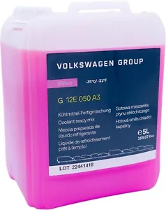 Liquido Antigelo Radiatore Originale VW Audi Seat Skoda G12Evo 5 Litri G12E050A3 - Zdjęcie 1 z 4