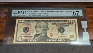 2004A $10 Federal Reserve Note San Francisco PMC 67 - Picture 1 of 4